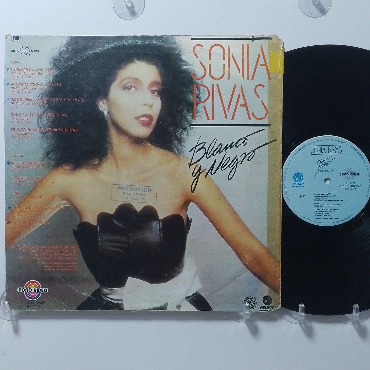 lp Sonia Rivas Blanco Y Negro made peru 1984 latin pop