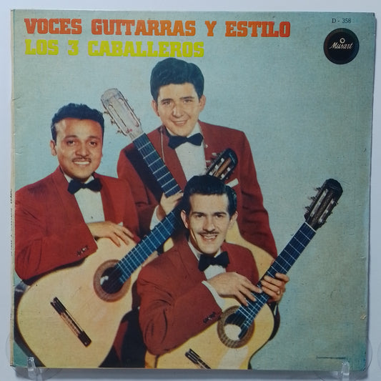 lp Los Tres Caballeros Voces Guitarras y Estilo made peru 1982 latin bolero