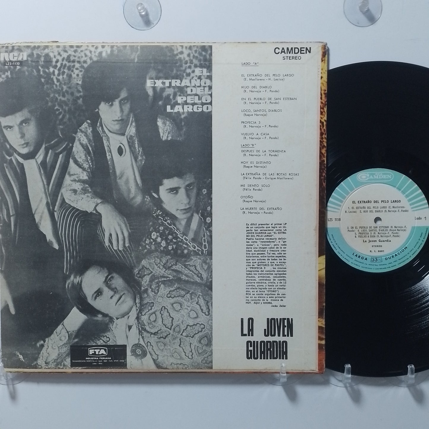 lp La Joven Guardia El Extraño Del Pelo Largo made peru 1969 latin pop rock