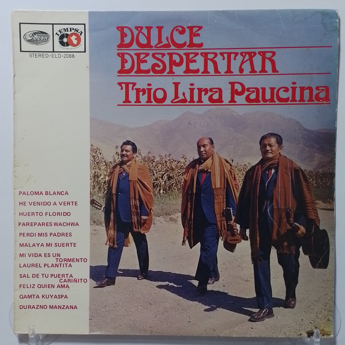 lp Trio Lira Paucina Dulce Despertar made peru 1970 huayno folk