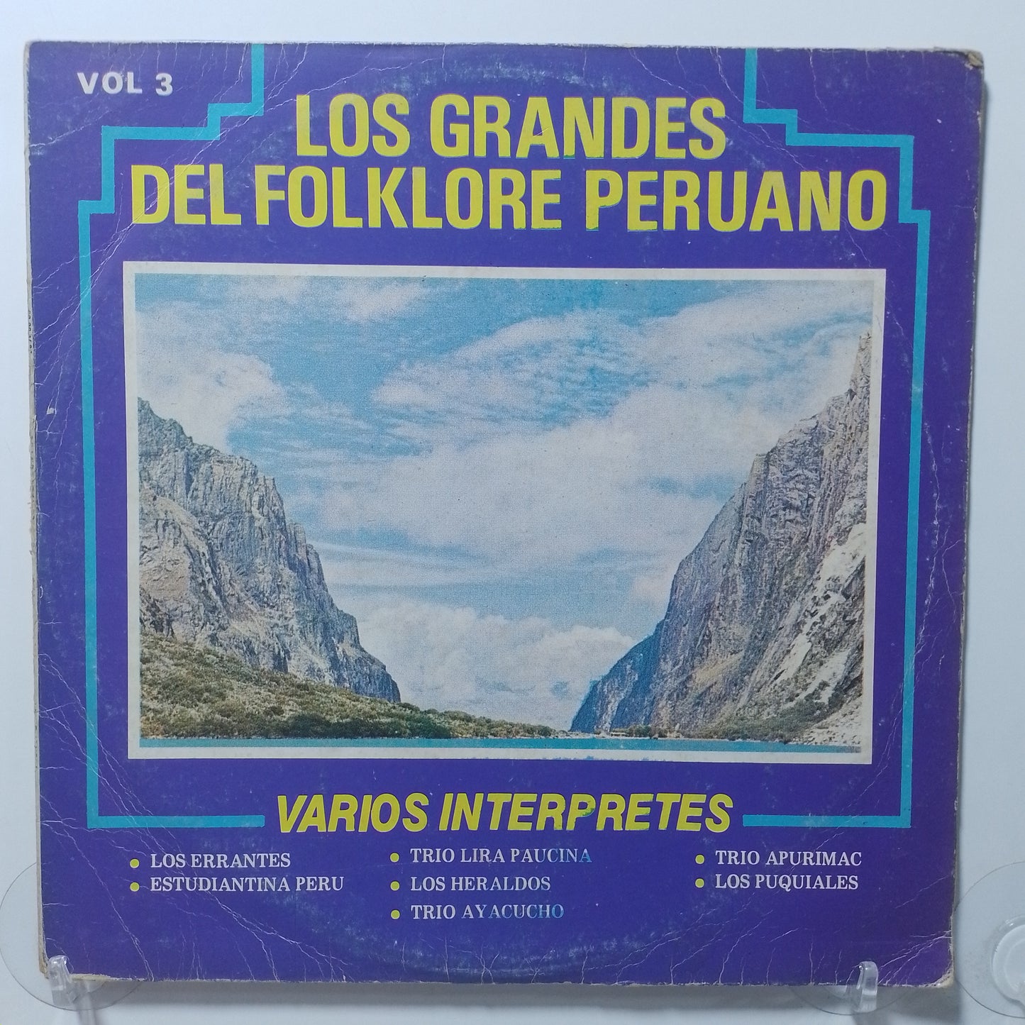 lp Los Grandes Del Folklore Peruano Vol 3 Los Errantes Lira Paucina Trio Ayacucho varios made Peru 1987 huayno folk