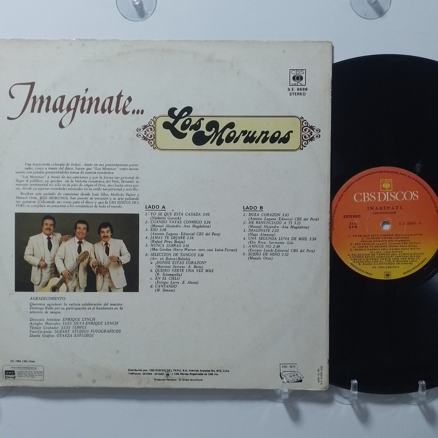 lp Los Morunos Imaginate made peru 1984 criollo folk