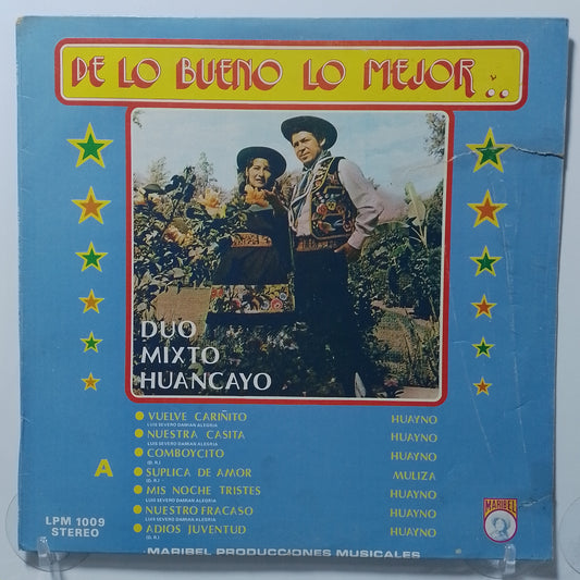 lp De Lo Bueno Lo Mejor Duo Mixto Huancayo cazador huanca made peru 1980 huayno folk
