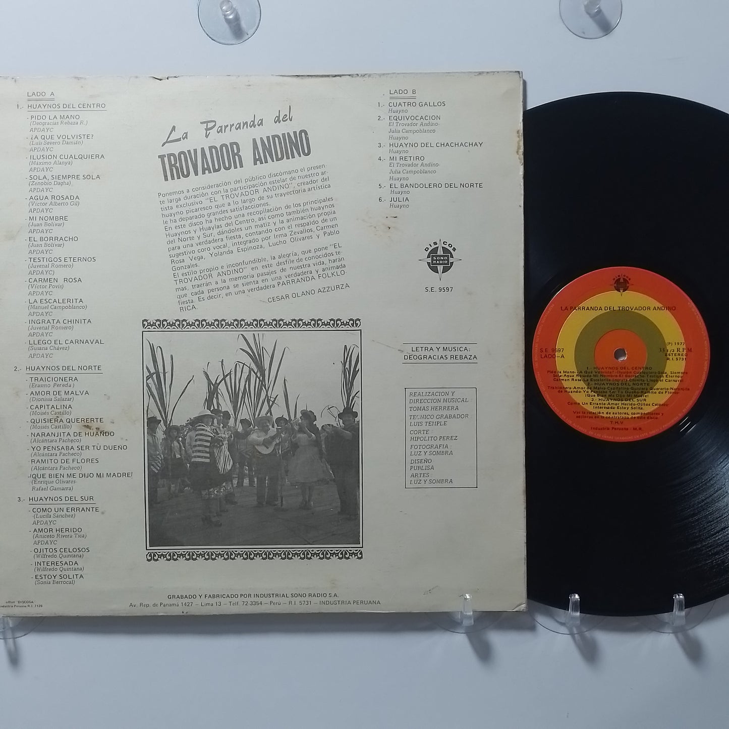 lp Trovador Andino La Parranda Del Trovador Andino made peru 1982 huayno folk
