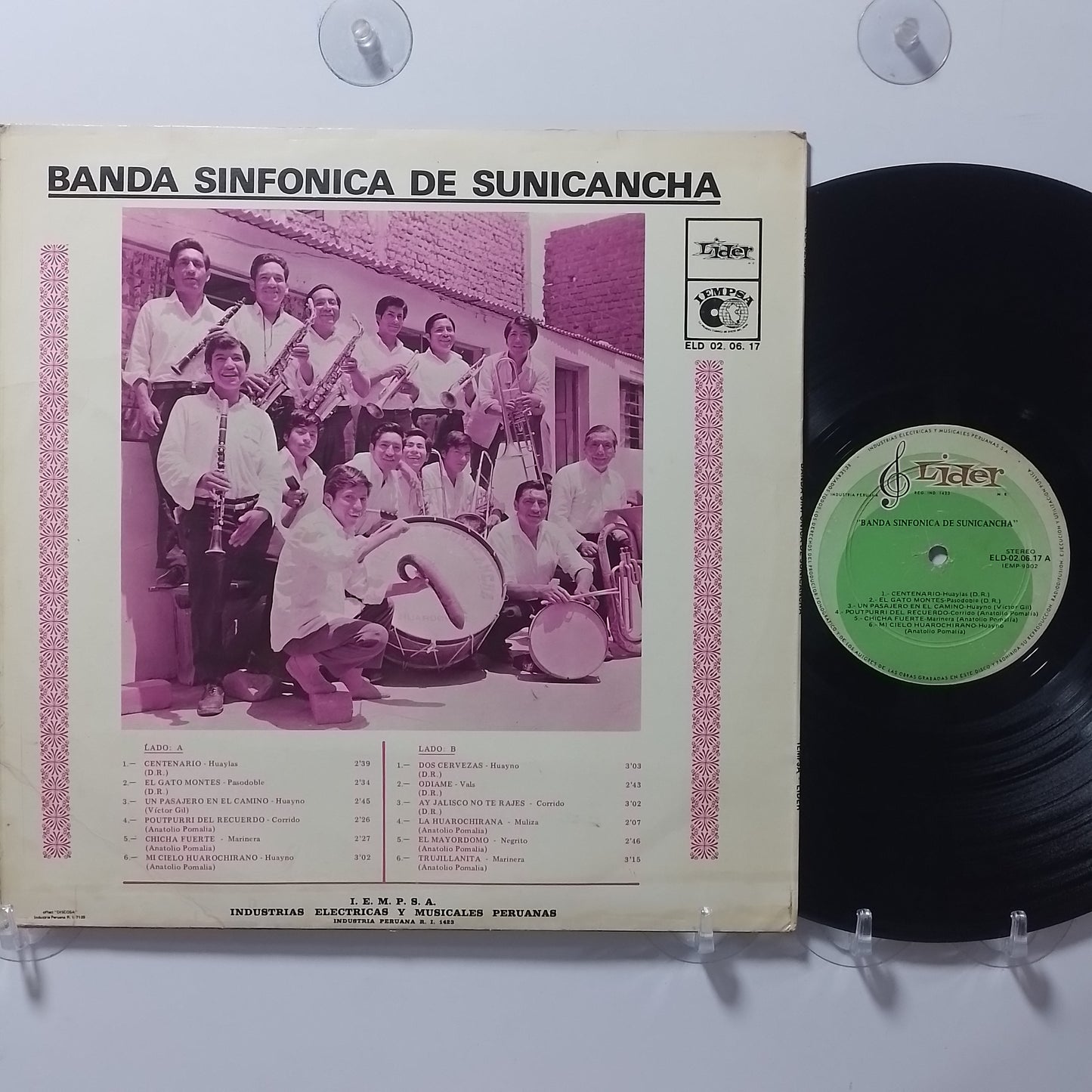 lp Banda Sinfonica De Sunicancha Banda Sinfonica De Sunicancha made peru 1979 huayno folk
