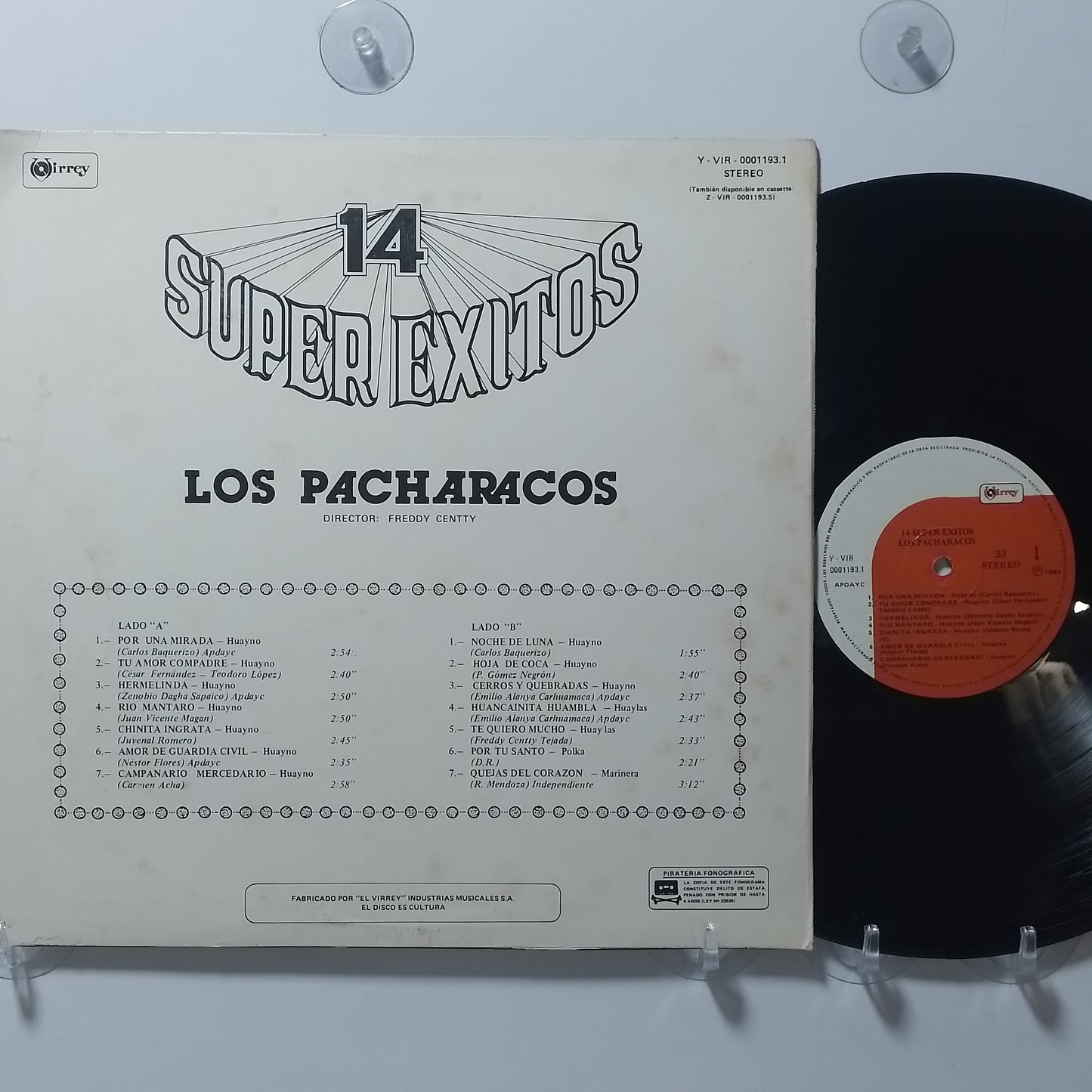 lp Los Pacharacos 14 Super Exitos made peru 1983 huayno folk