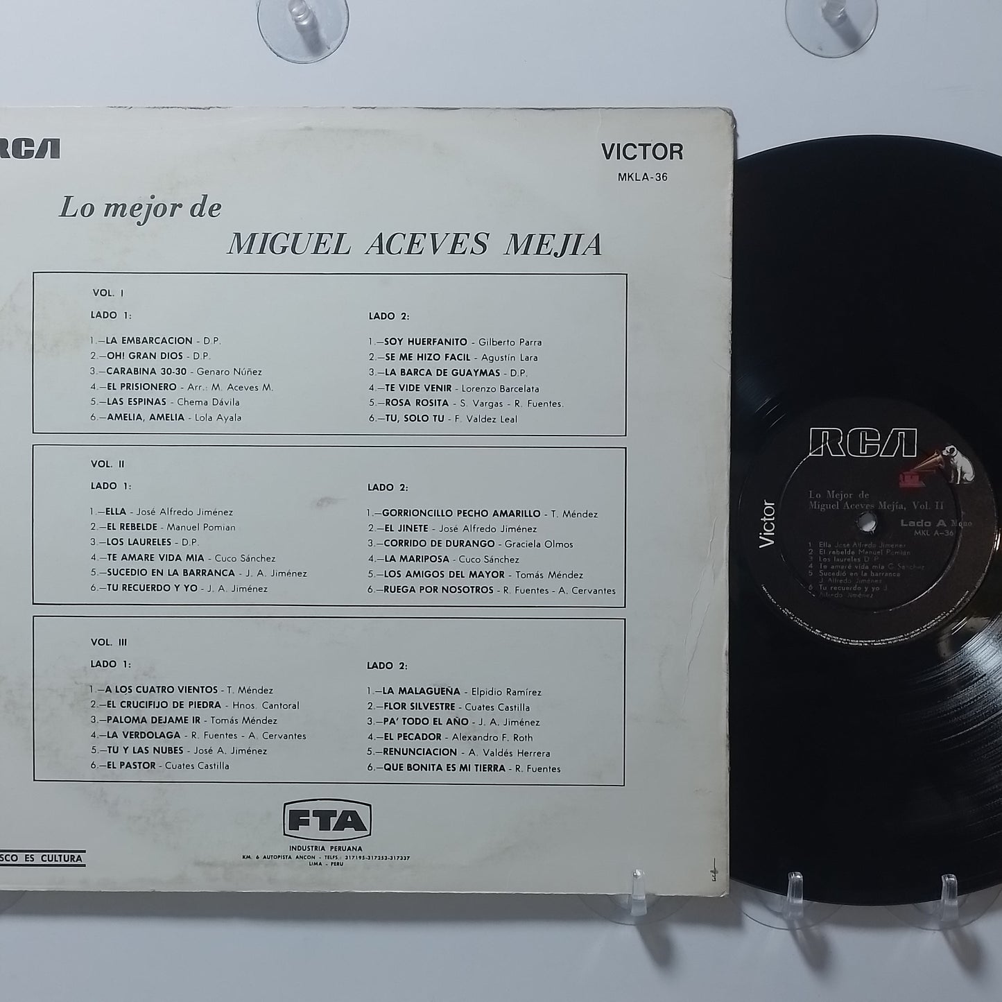 lp Miguel Aceves Mejia Lo Mejor De Miguel Aceves Mejia Vol 2 made peru 1978 ranchera folk
