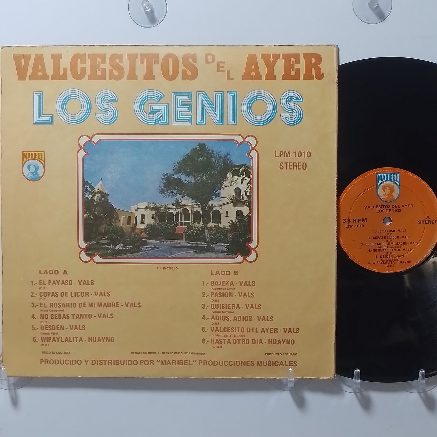 lp Los Genios Valcesitos Del Ayer made peru 1970 vals criollo folk