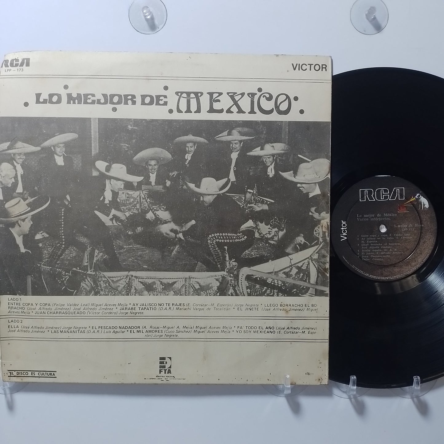 lp lo mejor de mexico jorge negrete jose alfredo jimenez miguel aceves mejia varios made peru 1980 ranchera folk
