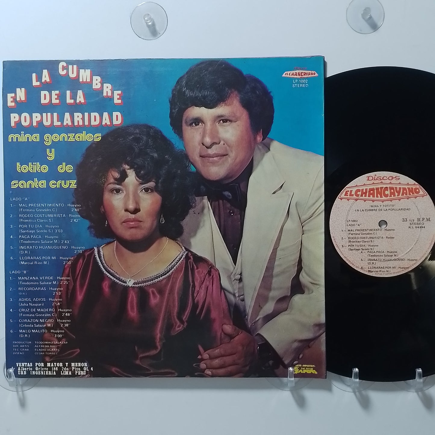 lp Mina Gonzales Y Totito De Santa Cruz mina y totito En La Cumbre De La Popularidad made peru 1970 huayno folk