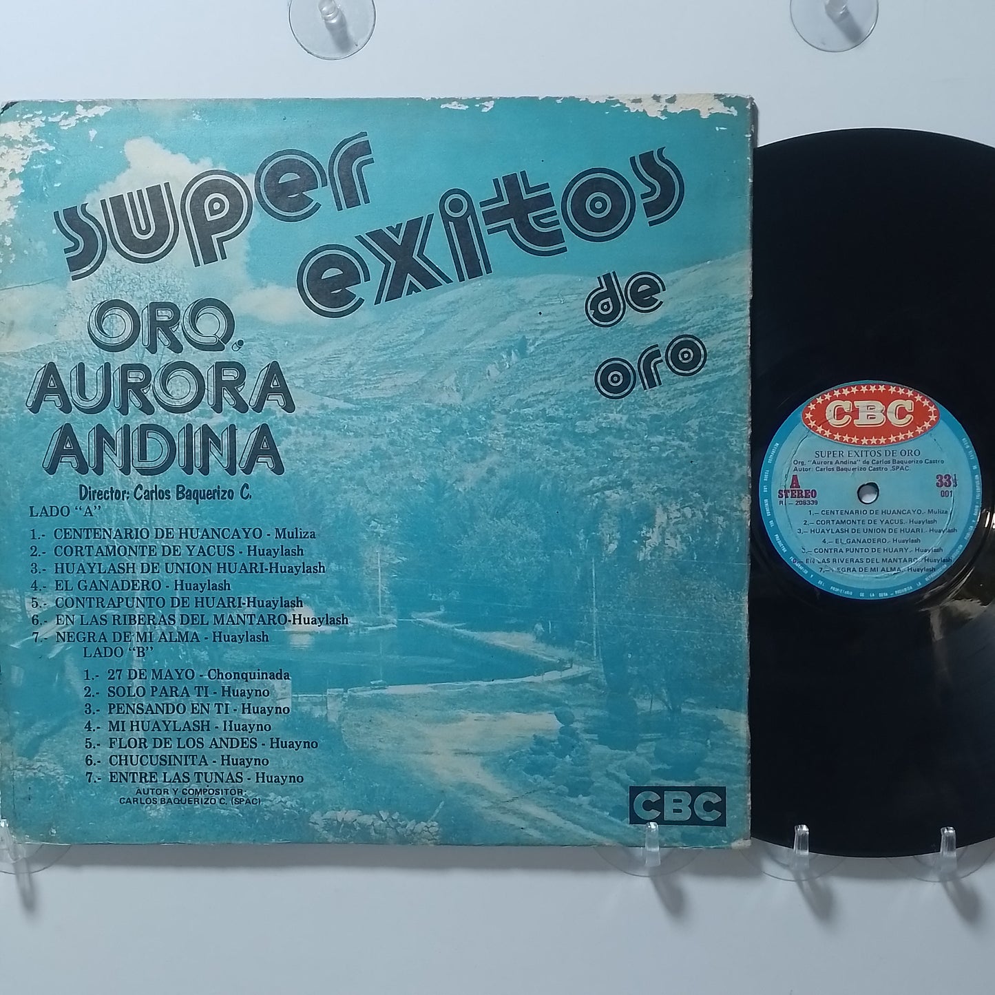 lp Aurora Andina De Carlos Baquerizo Castro Super Exitos De Oro made peru 1970 huayno folk