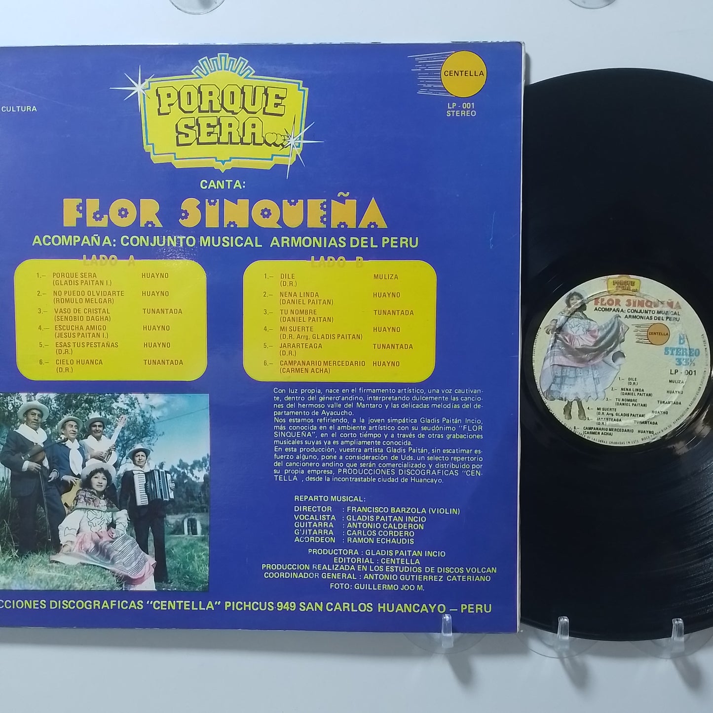 lp Flor Sinqueña porque sera made peru 1980 huayno folk