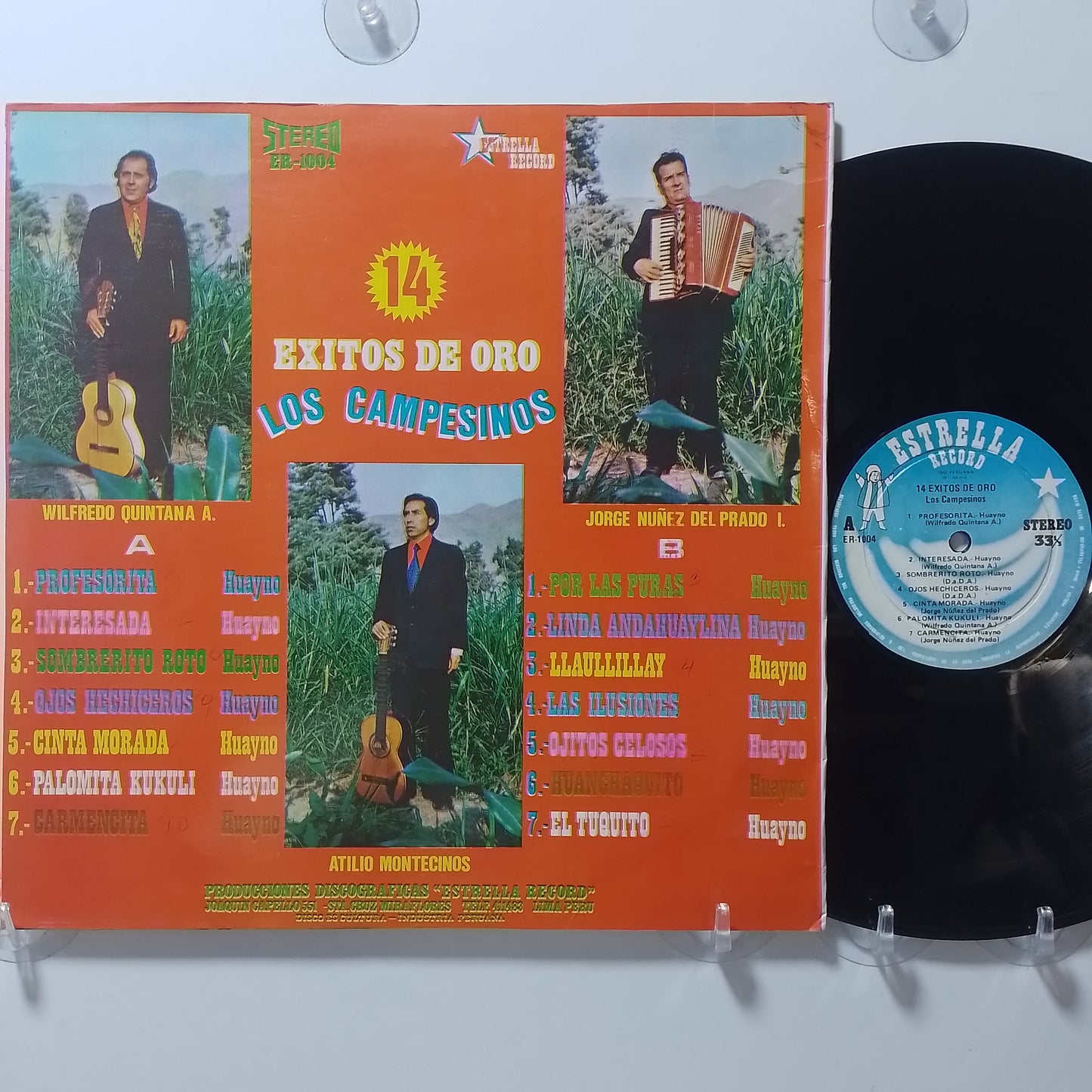 lp Los Campesinos 14 Exitos De Oro made peru 1980 huayno folk