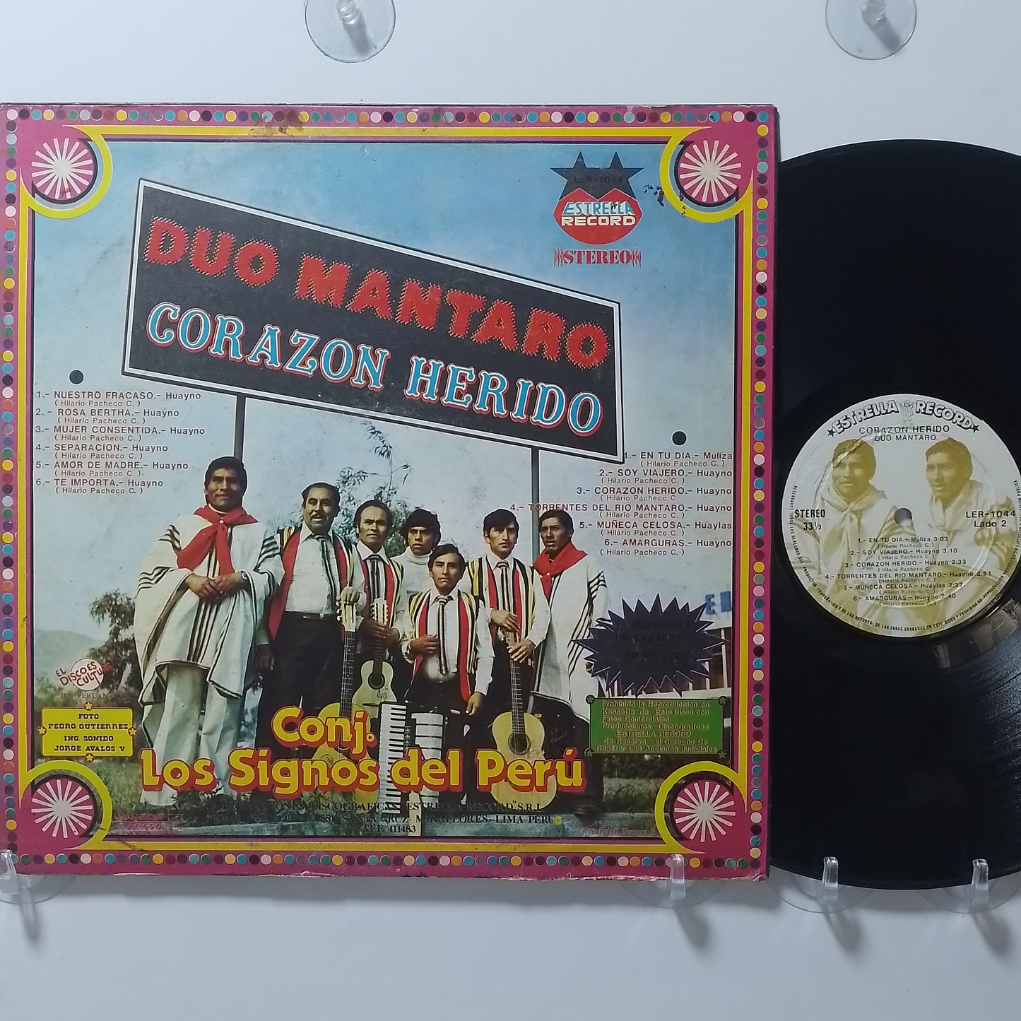 lp Duo Mantaro Corazon Herido made peru 1970 huayno folk