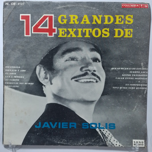 lp Javier Solis Los 14 Grandes Exitos De Javier Solis made peru 1964 ranchera bolero folk