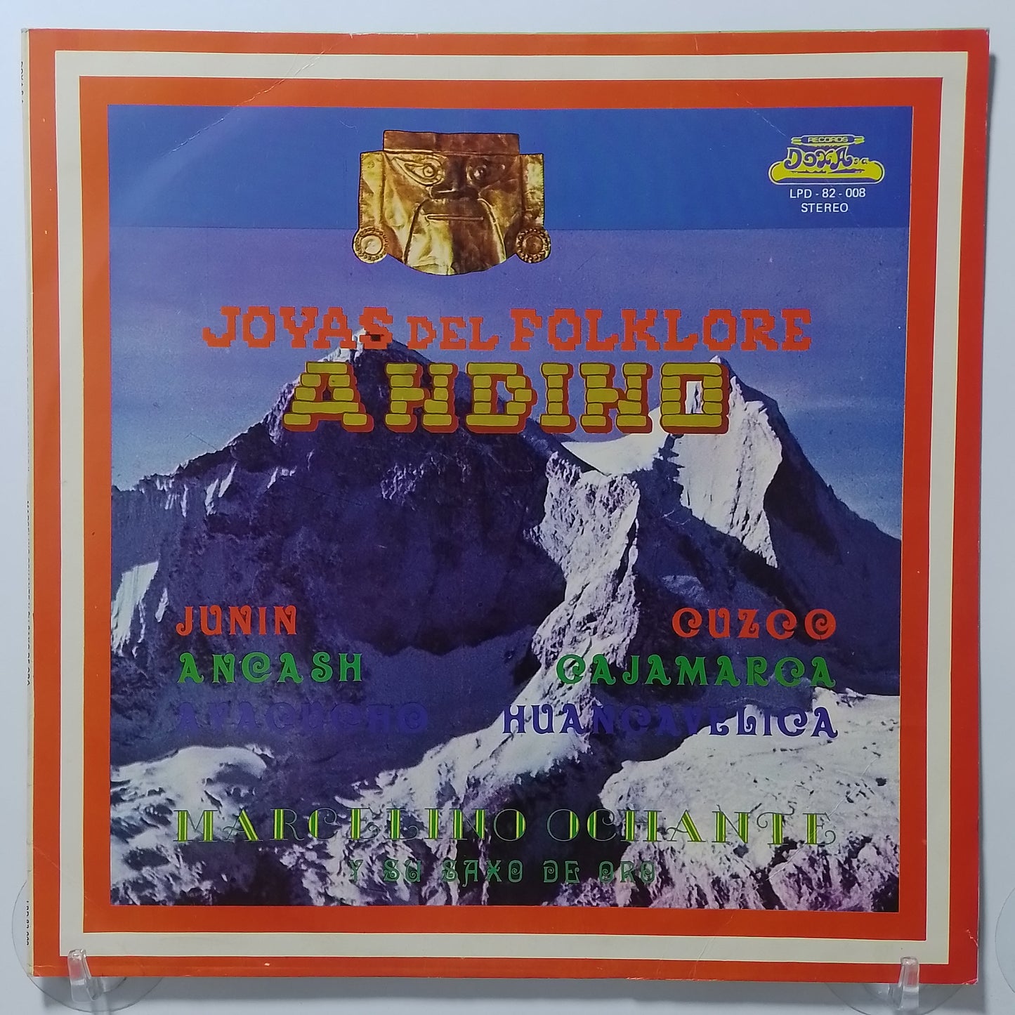 lp Marcelino Ochante Y Su Saxo De Oro Joyas Del Folklore Andino made peru 1980 huayno folk