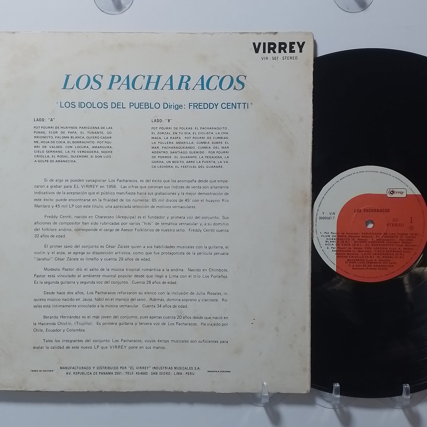 lp Los Pacharacos Los Pacharacos made peru 1964 huayno folk