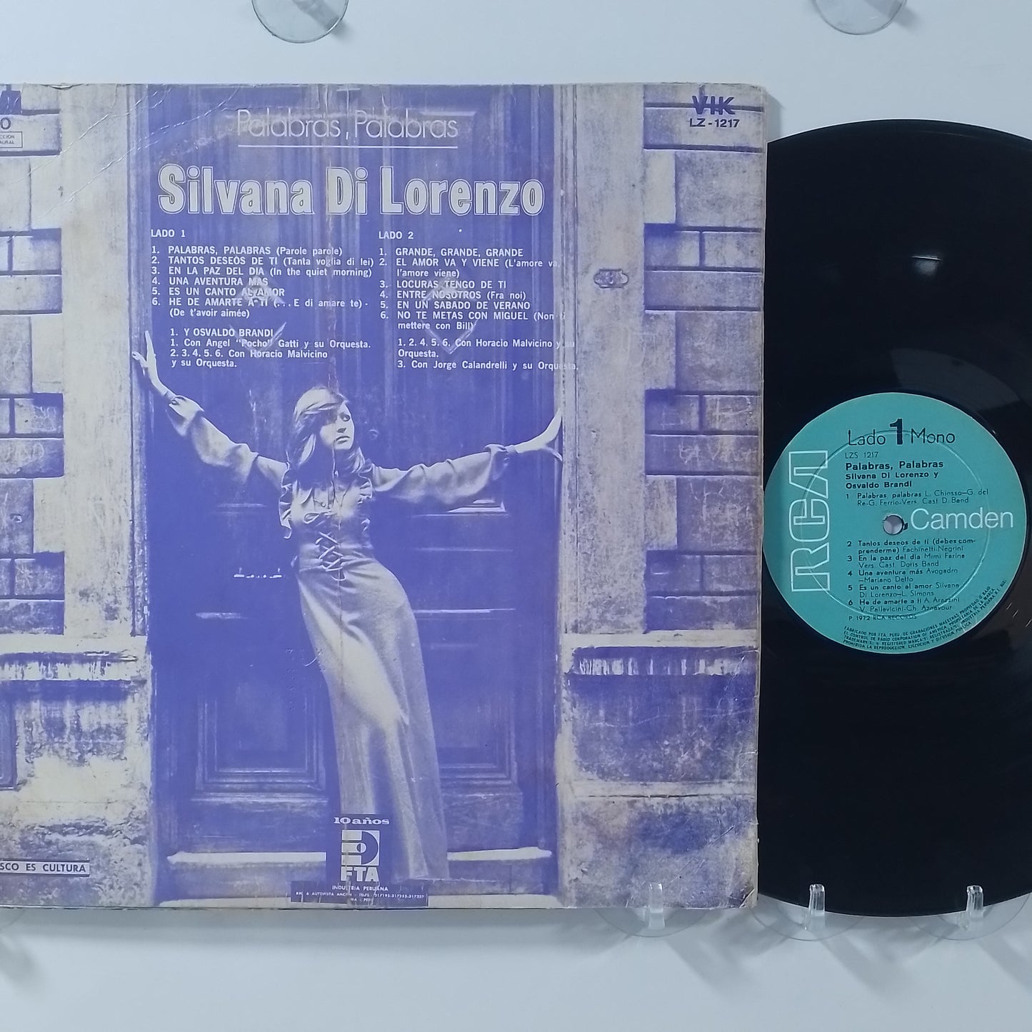 lp Silvana Di Lorenzo Palabras Palabras made peru 1972 balada pop