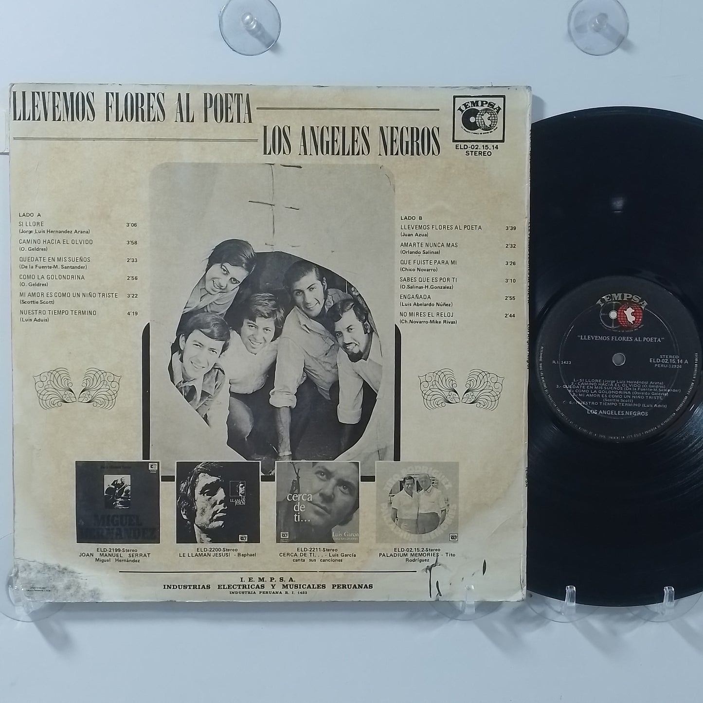 lp Los Angeles Negros Llevemos Flores Al Poeta made peru 1975 latin pop