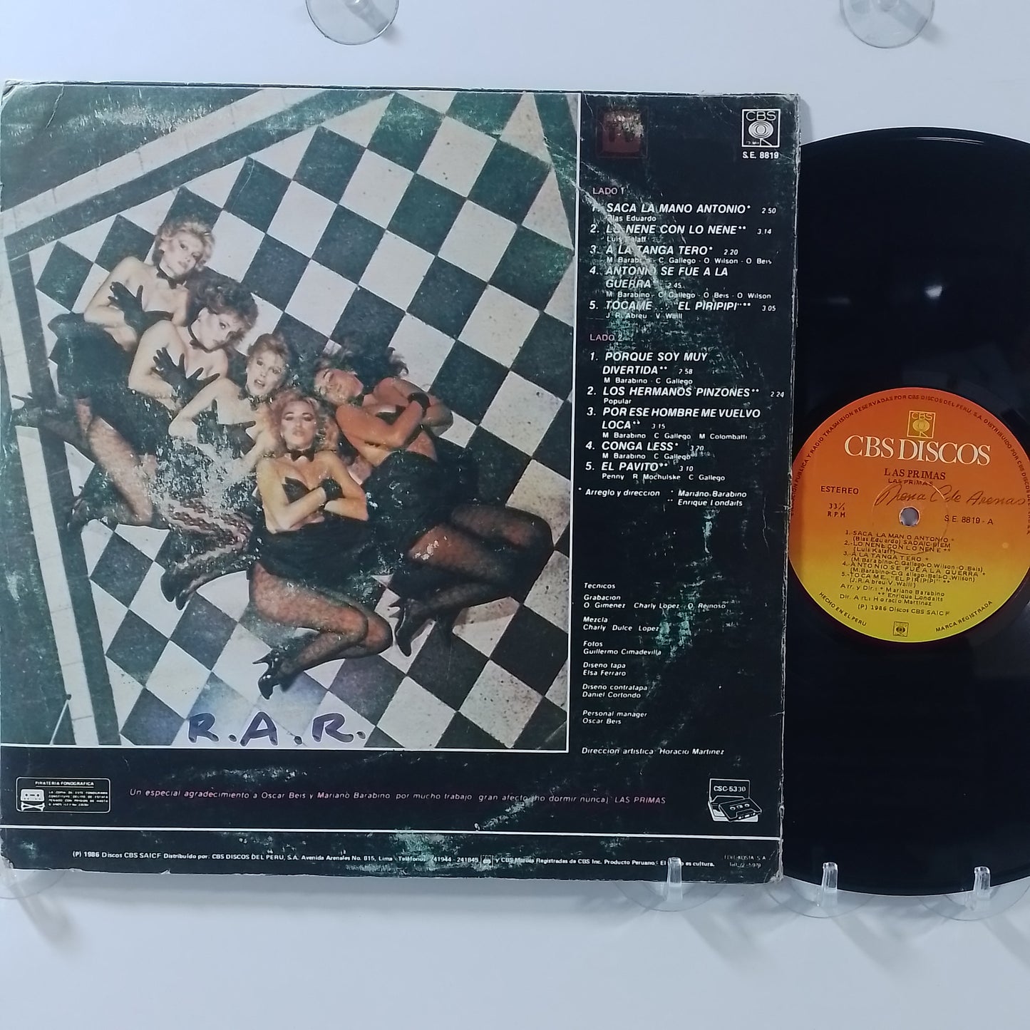 lp las primas las primas made peru 1986 latin cumbia