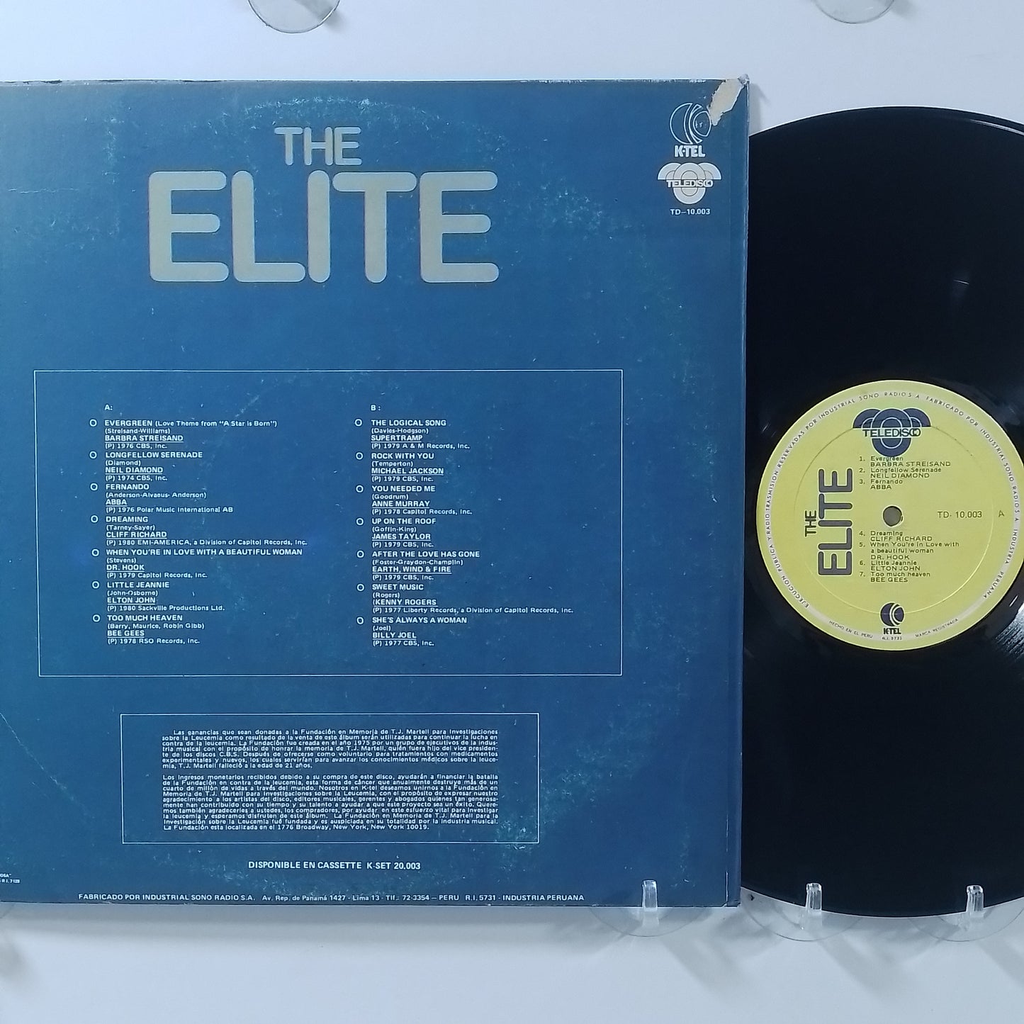 lp The Elite varios abba billy joel supertramp michael jackson made peru 1981 rock pop