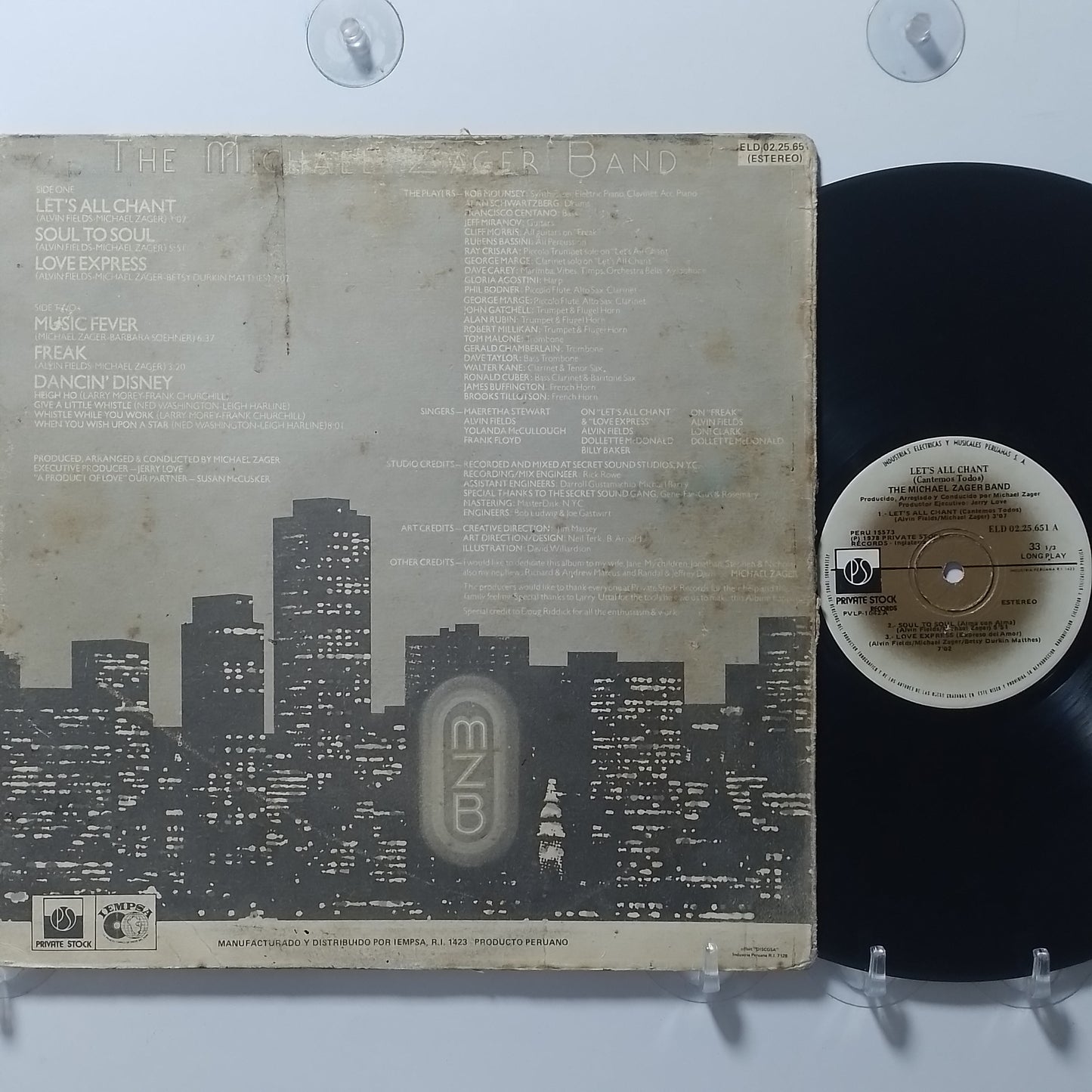 lp The Michael Zager Band Let's All Chant made peru 1977 electronic disco