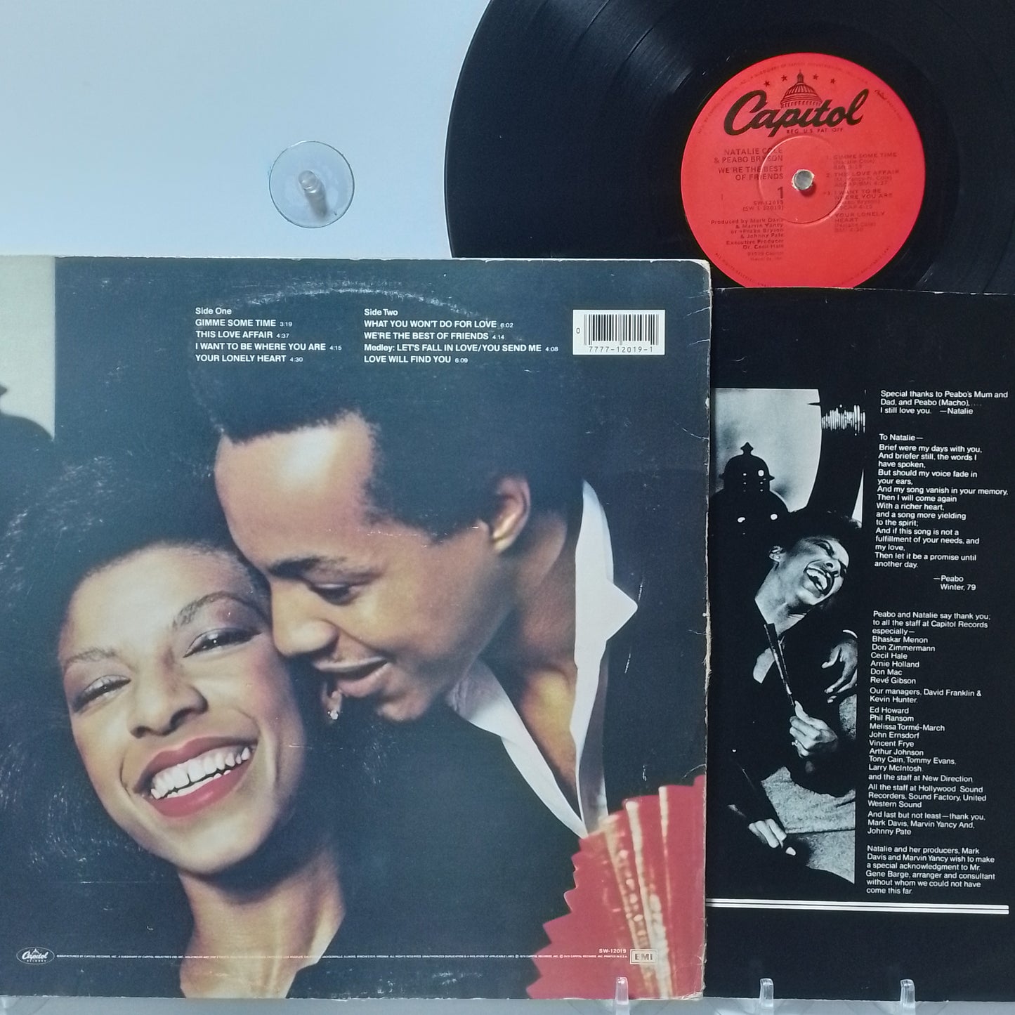 lp Natalie Cole & Peabo Bryson Were the best of friends made peru 1979 con insert funk soul disco