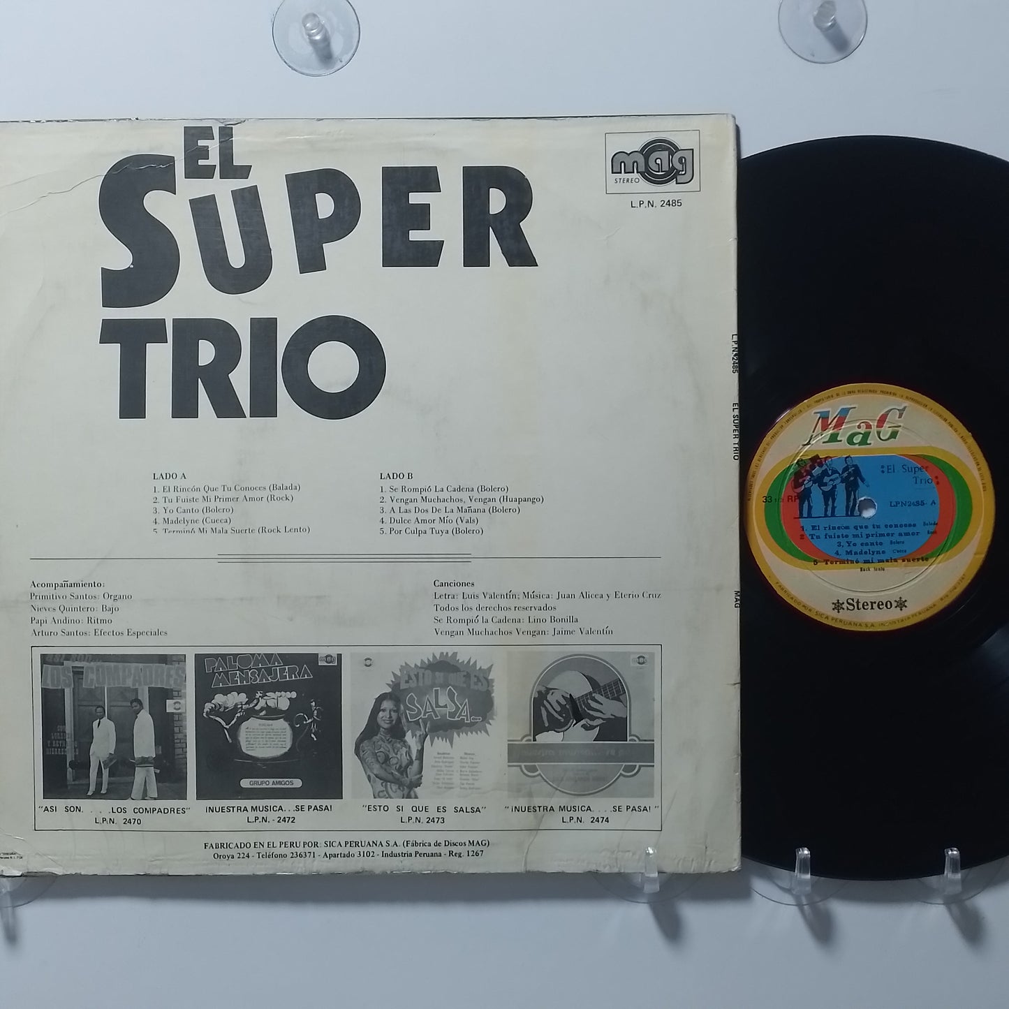 lp El Super Trio El Super Trio made peru 1972 bolero pop rock latin