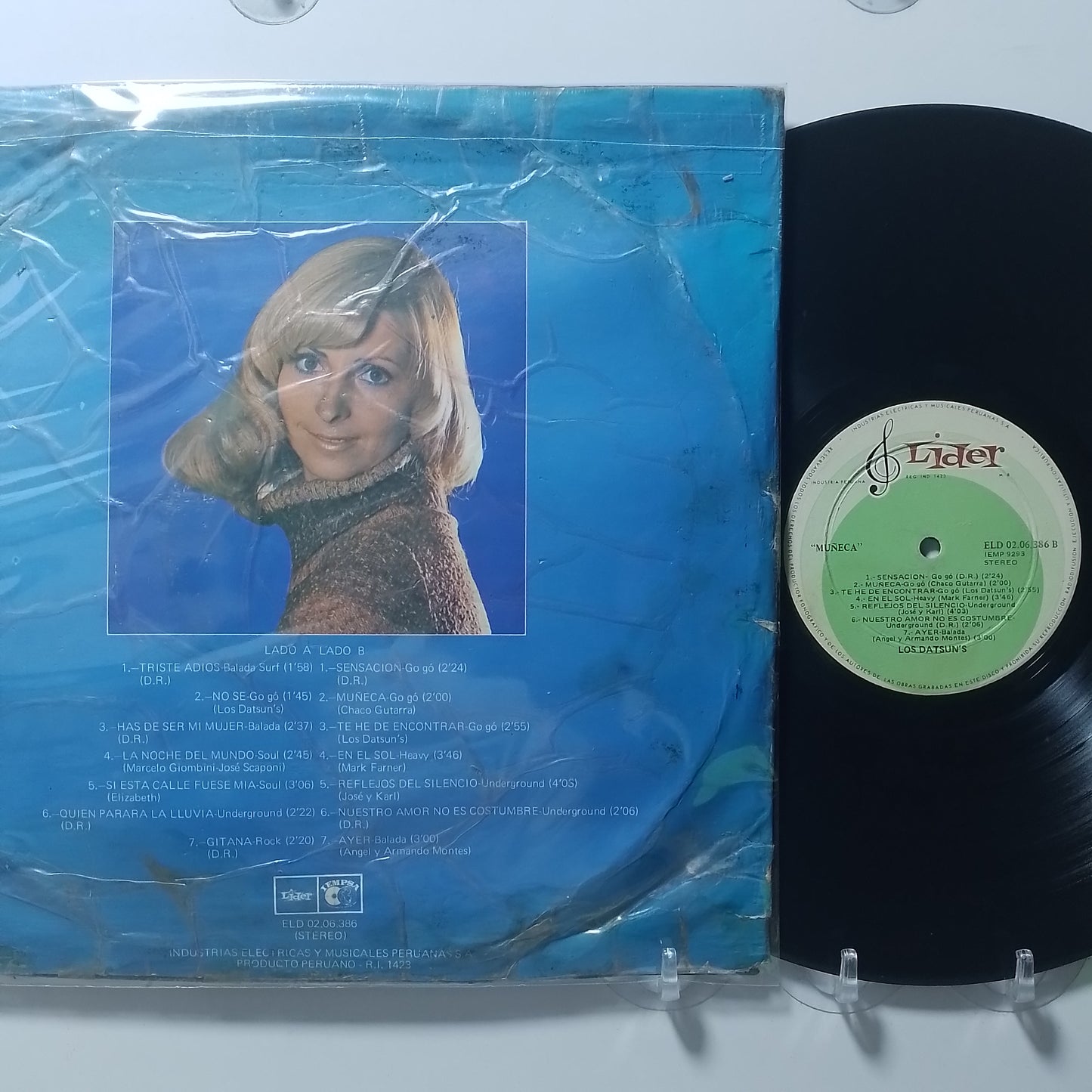 lp Los Datsun's Muñeca made peru 1974 error coleccionable muy raro lado B latin rock