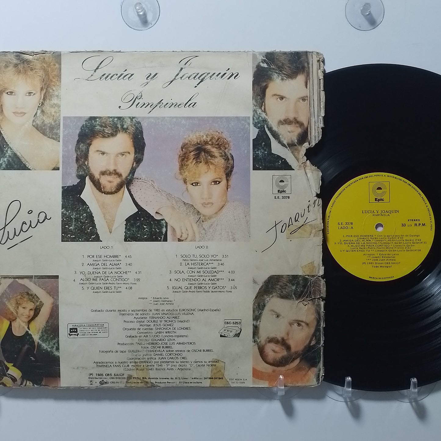 lp Pimpinela Lucia Y Joaquin made peru 1985 latin pop