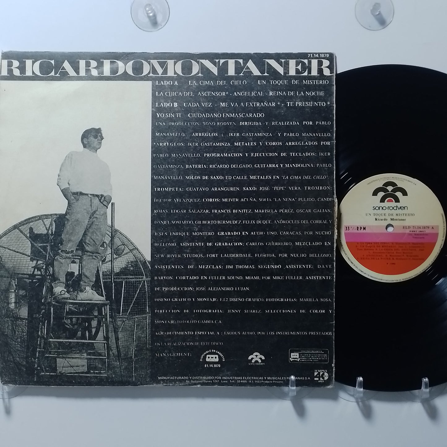 lp ricardo montaner un toque de misterio made peru 1986 promocional latin pop