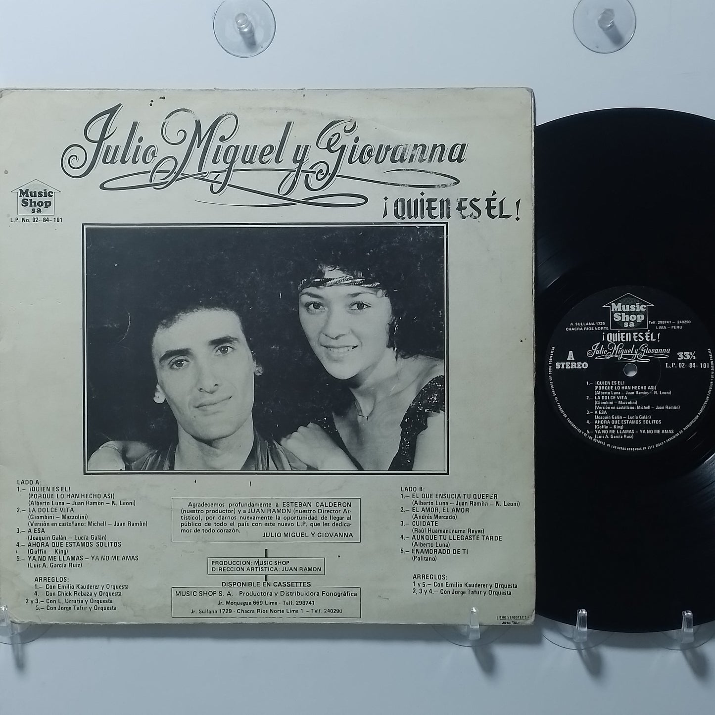 lp Julio Miguel y Giovanna Quien es el made peru 1980 latin pop