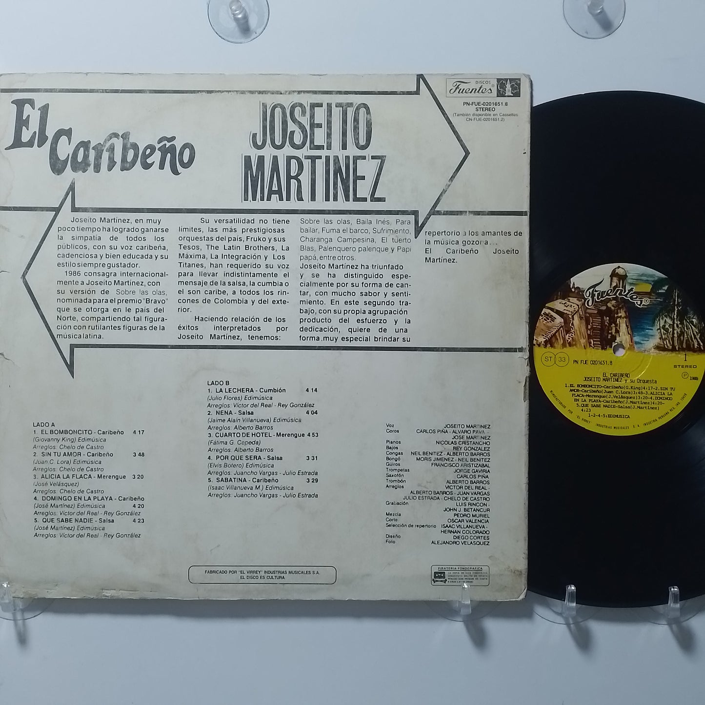 lp Joseito Martinez El Caribeño made peru 1988 salsa