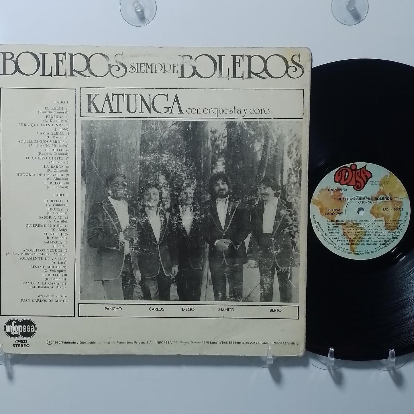 lp Katunga Boleros siempre boleros made peru 1980 latin pop
