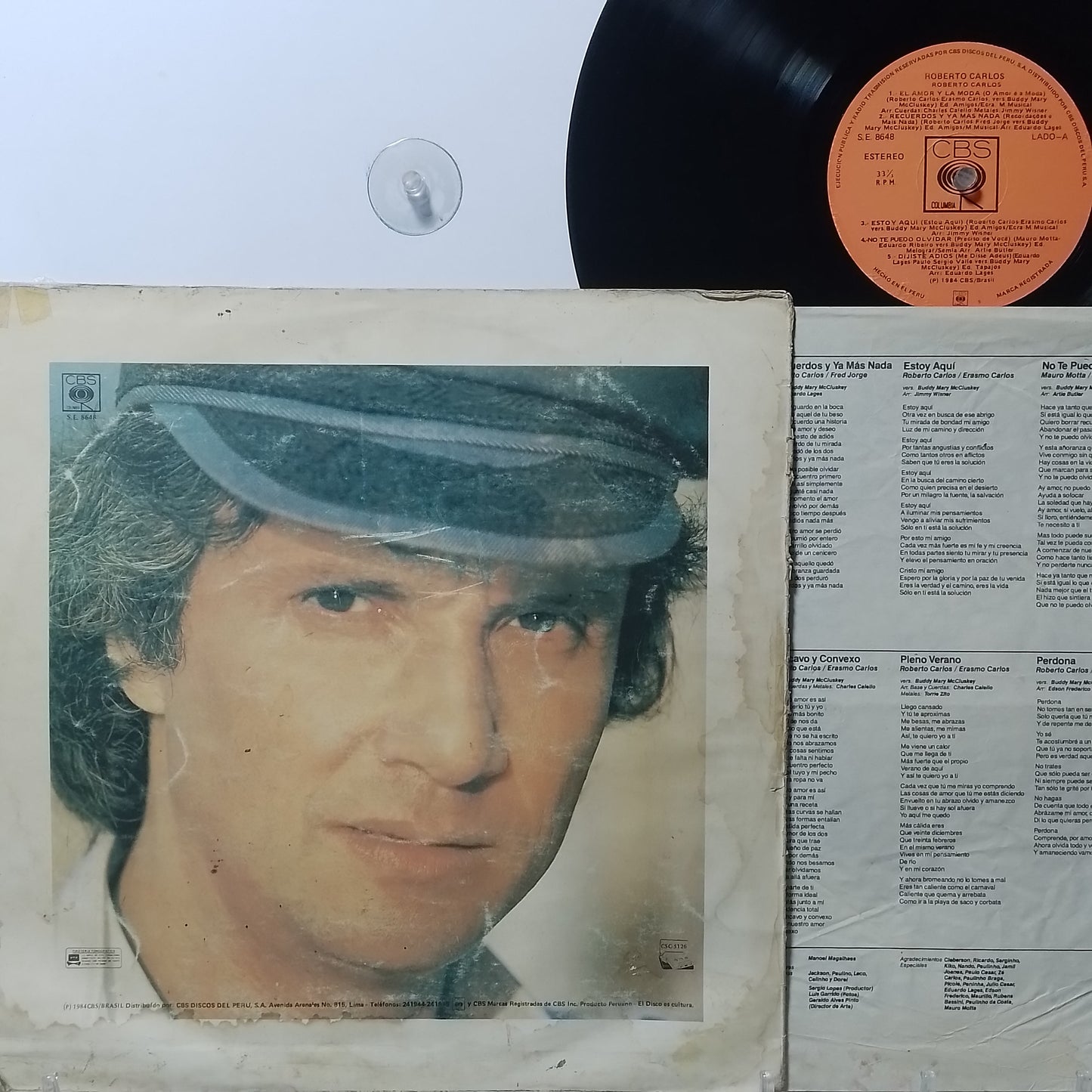 lp roberto carlos roberto carlos made peru 1984 con insert latin pop