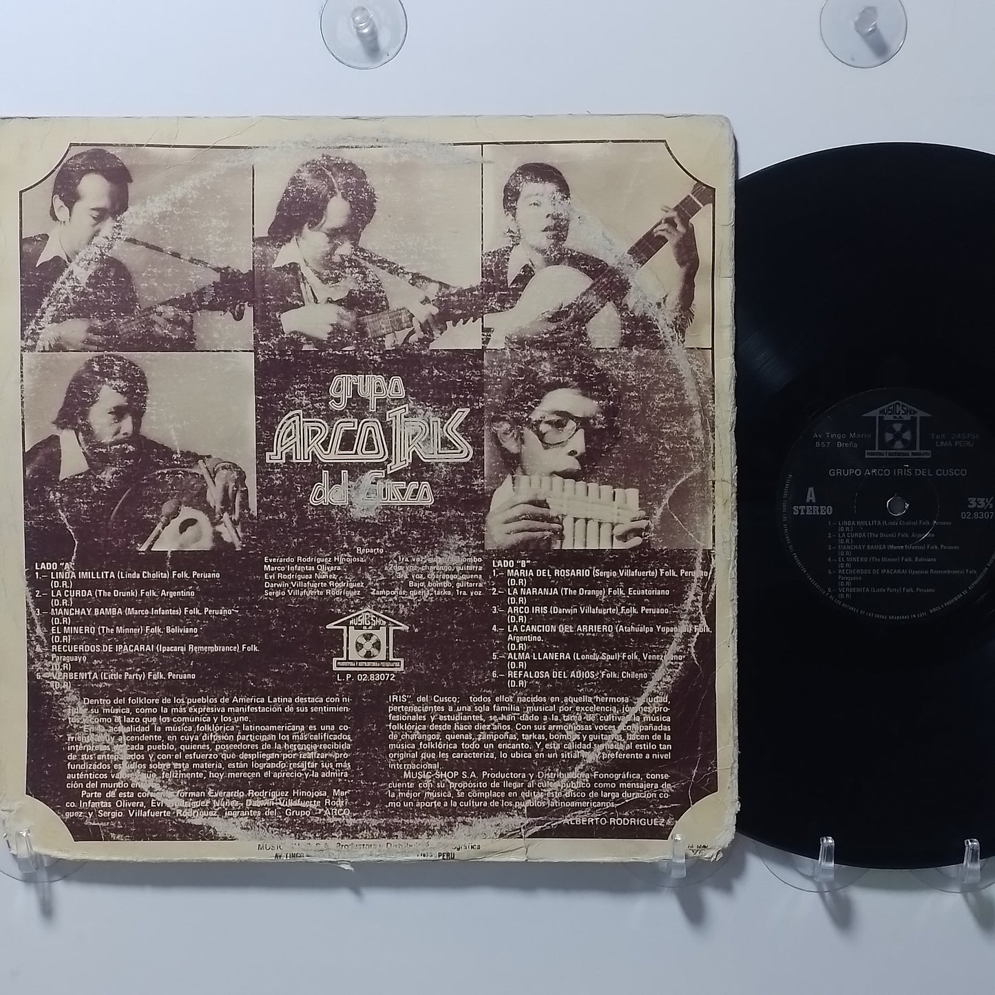 lp Grupo Arco Iris del Cusco vol 5 made peru 1980 andean folk