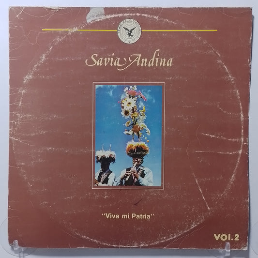 lp Savia Andina Viva mi patria vol 2 made bolivia 1989 andean folk