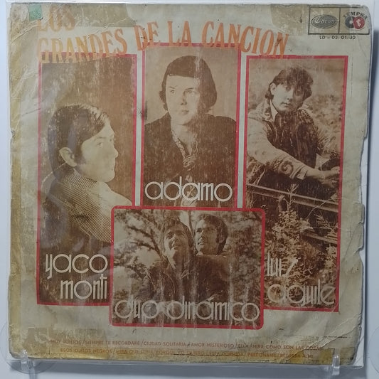 lp los grandes de la cancion adamo yaco monti luis aguile duo dinamico made Peru 1980 latin pop