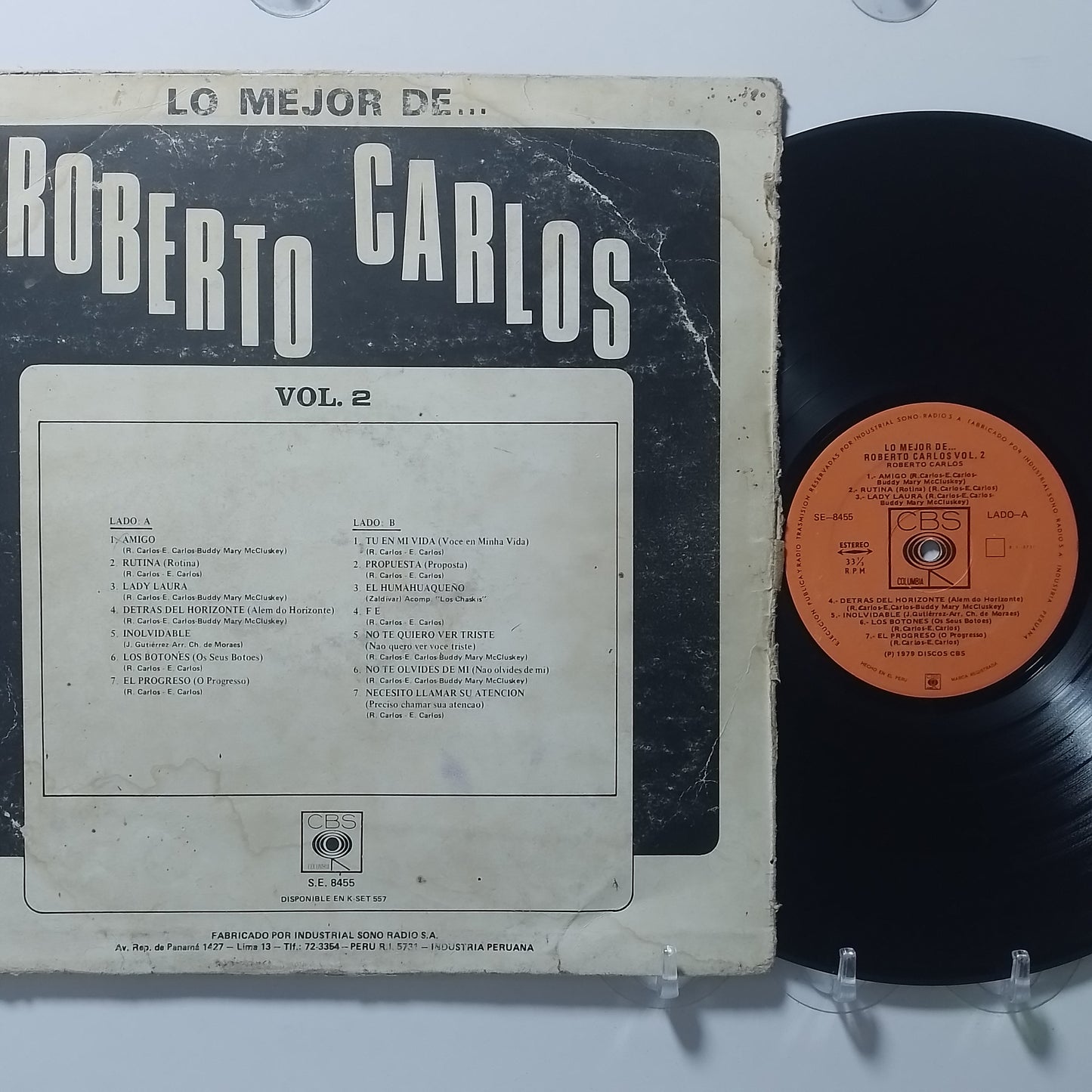 lp roberto carlos lo mejor de roberto carlos vol 2 made peru 1975 latin pop