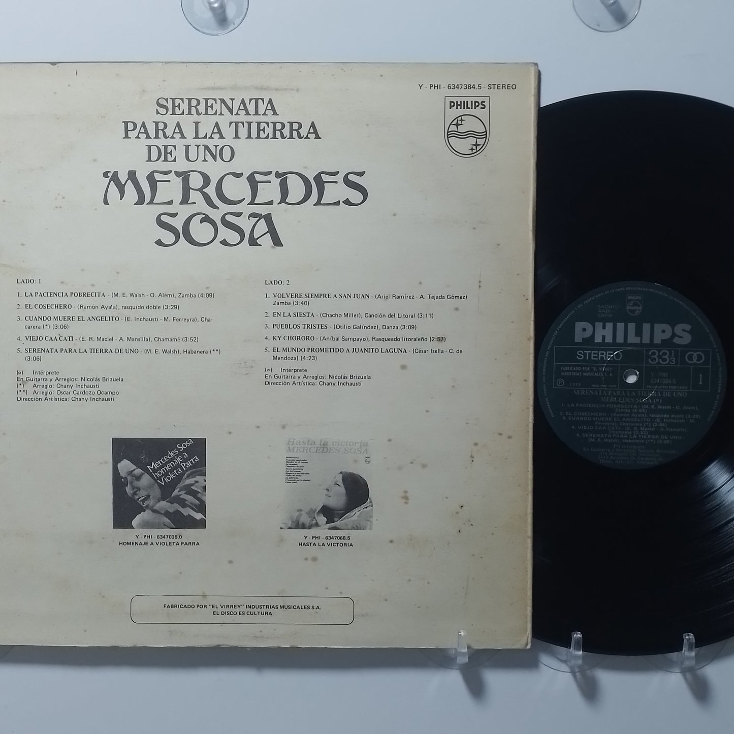 lp Mercedes Sosa Serenata Para La Tierra De Uno made peru 1979 folk