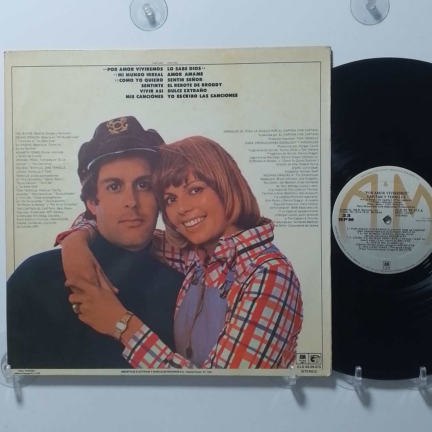 lp Captain y Tennille Por amor viviremos made peru 1980 rock