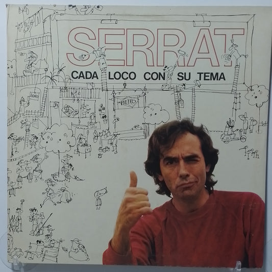 lp Joan Manuel Serrat Cada Loco Con Su Tema made peru 1983 gatefold latin pop