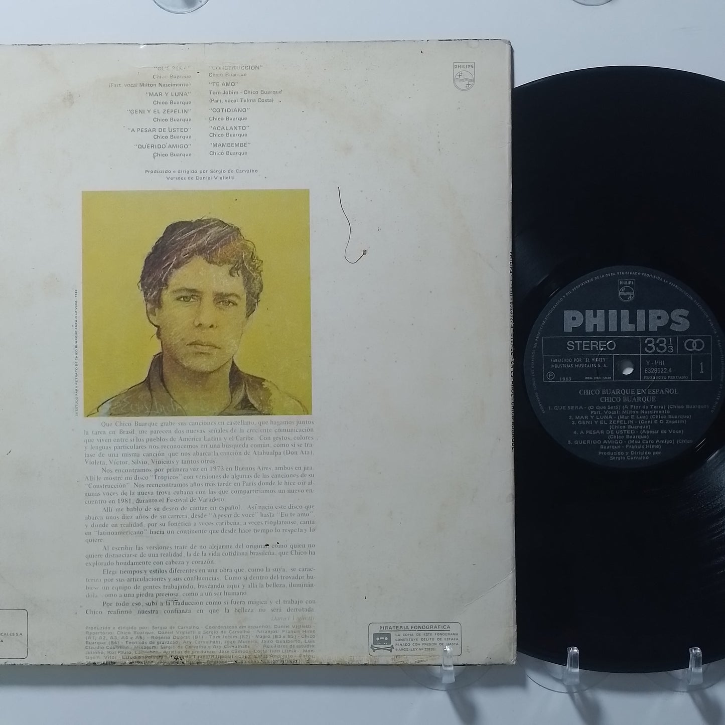 lp Chico Buarque Chico Buarque En Español made peru 1983 latin