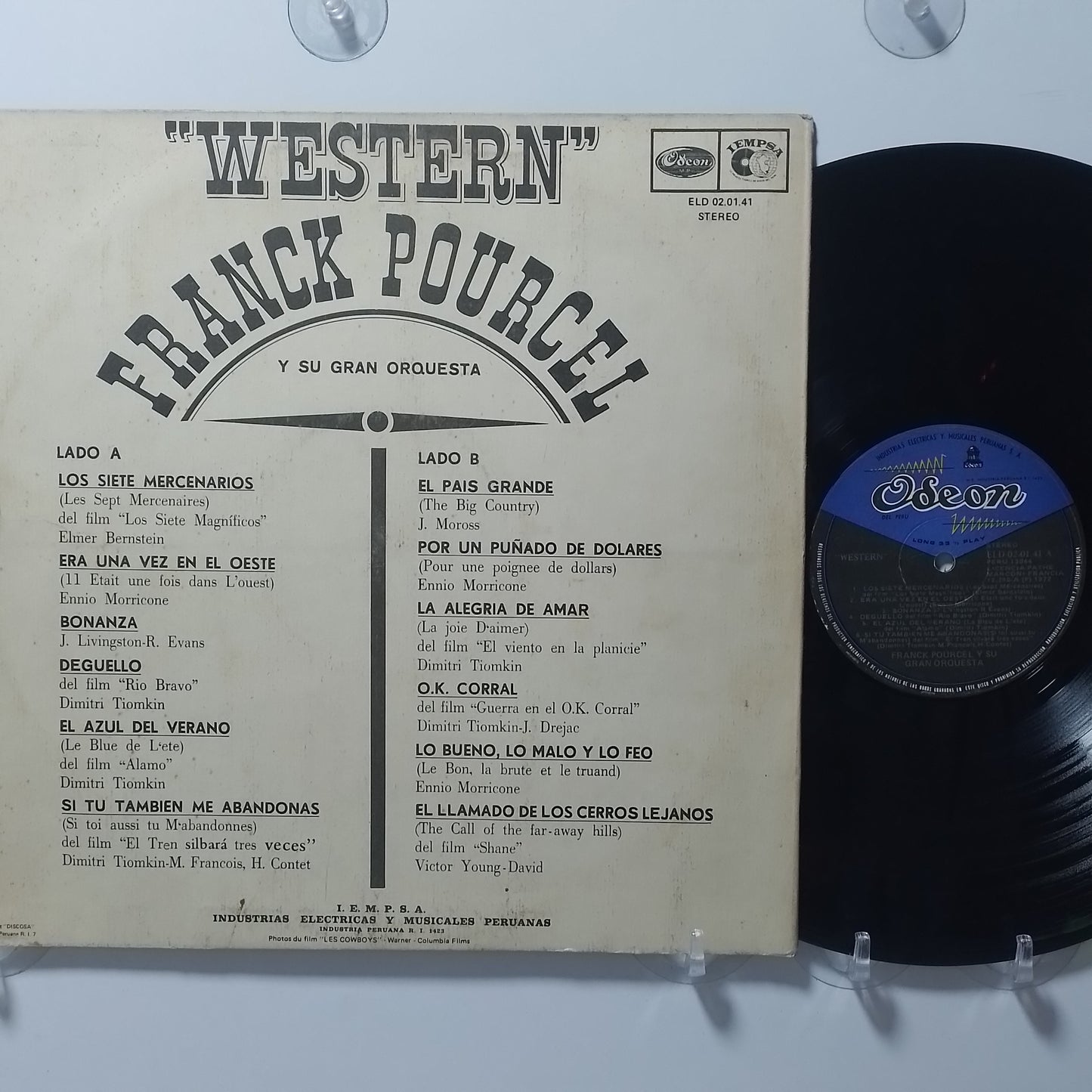 lp franck pourcel and his orchestra western made peru 1973 instrumental