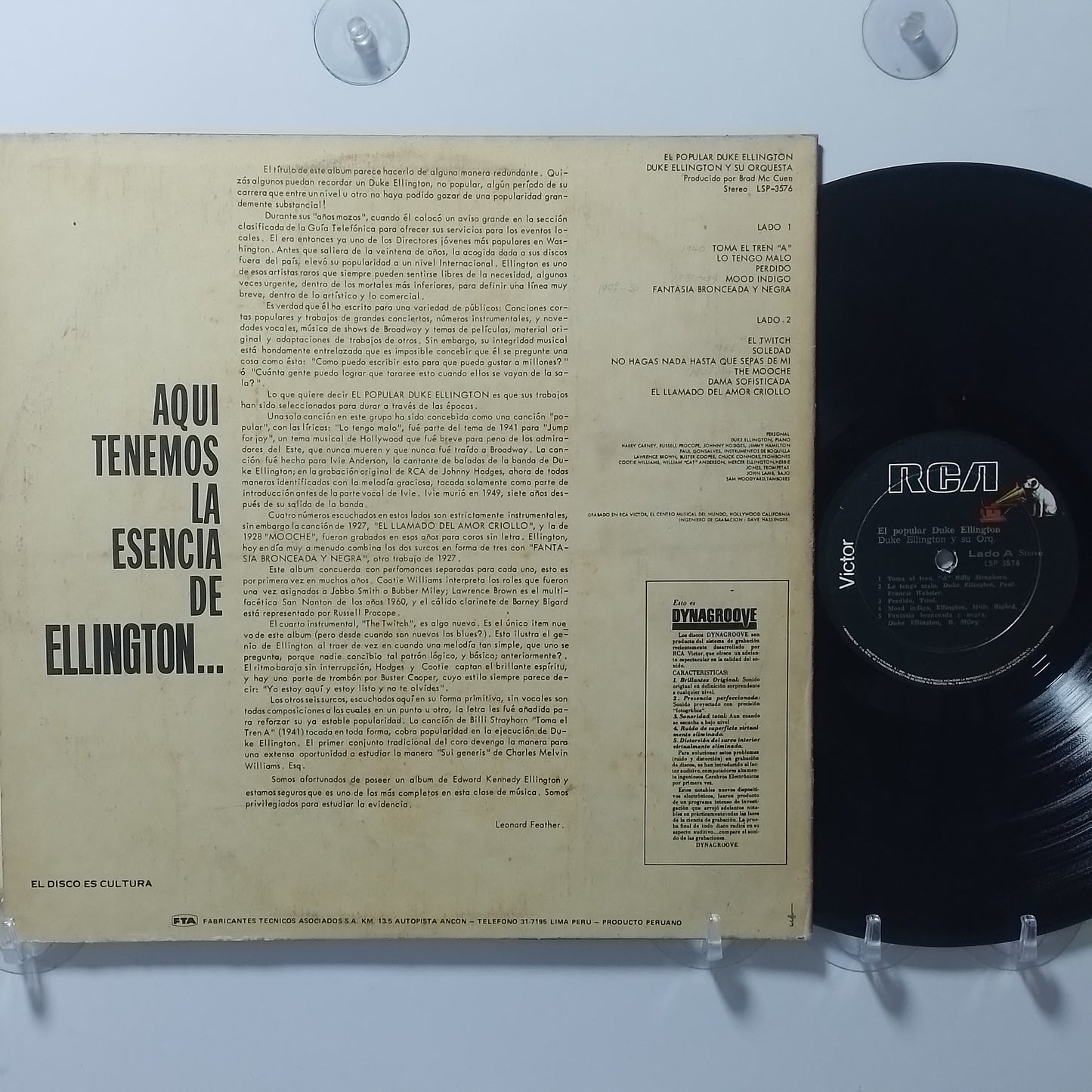 lp Duke Ellington And His Orchestra The Popular Duke Ellington made peru 1966 jazz