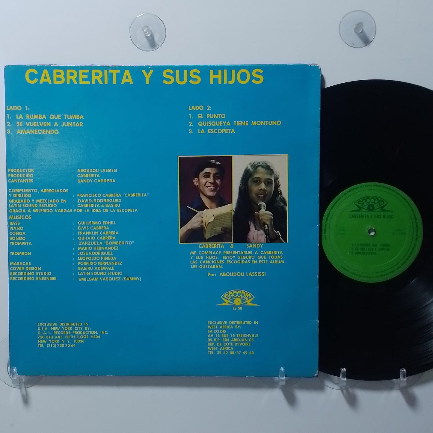 lp Cabrerita y Sus Hijos La Rumba Que Tumba made francia 1980 salsa