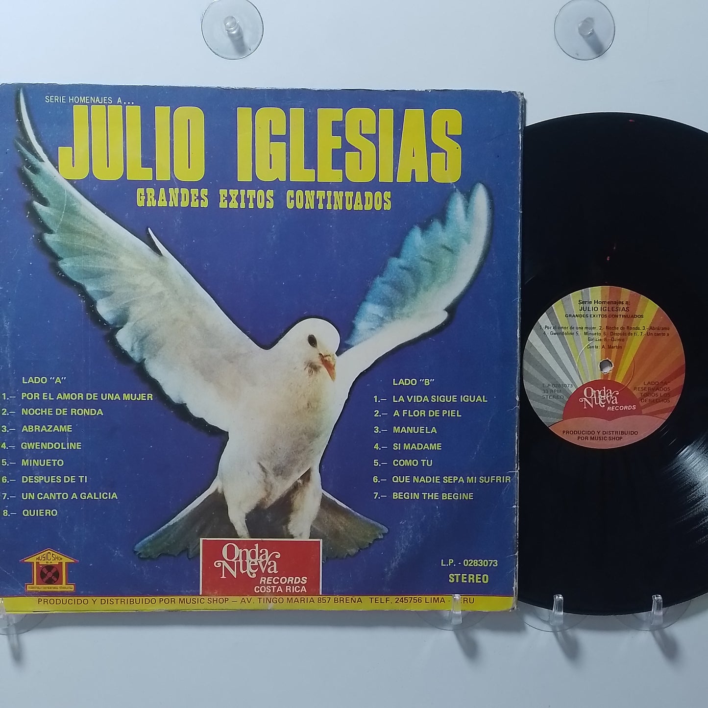 lp grandes exitos continuados julio iglesias canta marten made peru 1980 latin pop