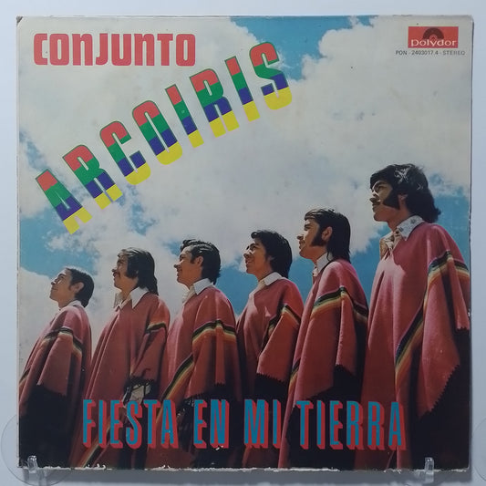 lp Conjunto Arcoiris Fiesta en mi Tierra made peru 1977 huayno folk