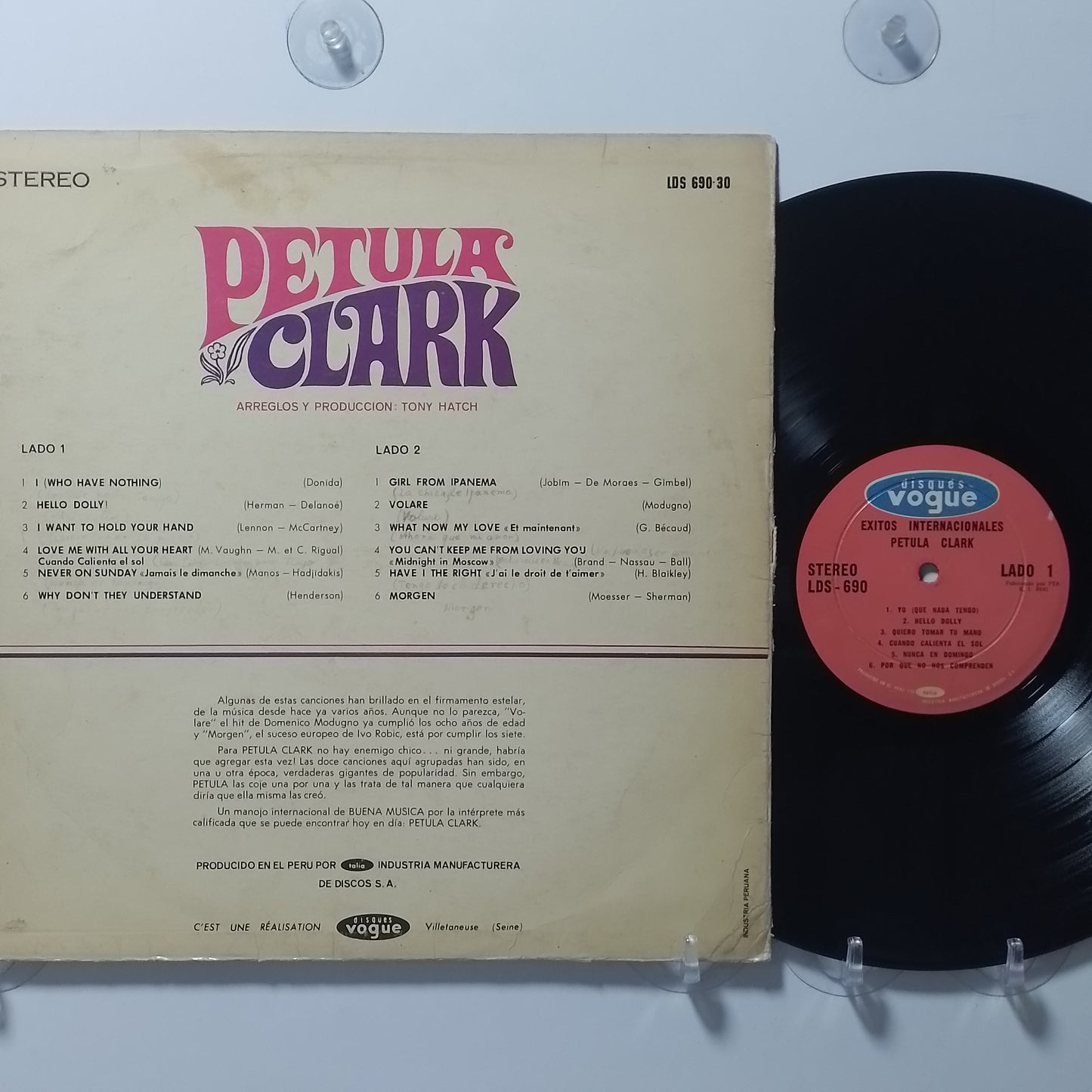 lp Petula Clark Exitos Internacionales made peru 1966 ballad pop
