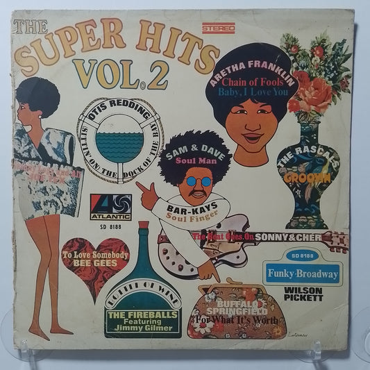 lp The Super Hits Vol 2 Aretha Franklin Wilson Pickett Joe Tex varios made peru 1968 funk soul rock